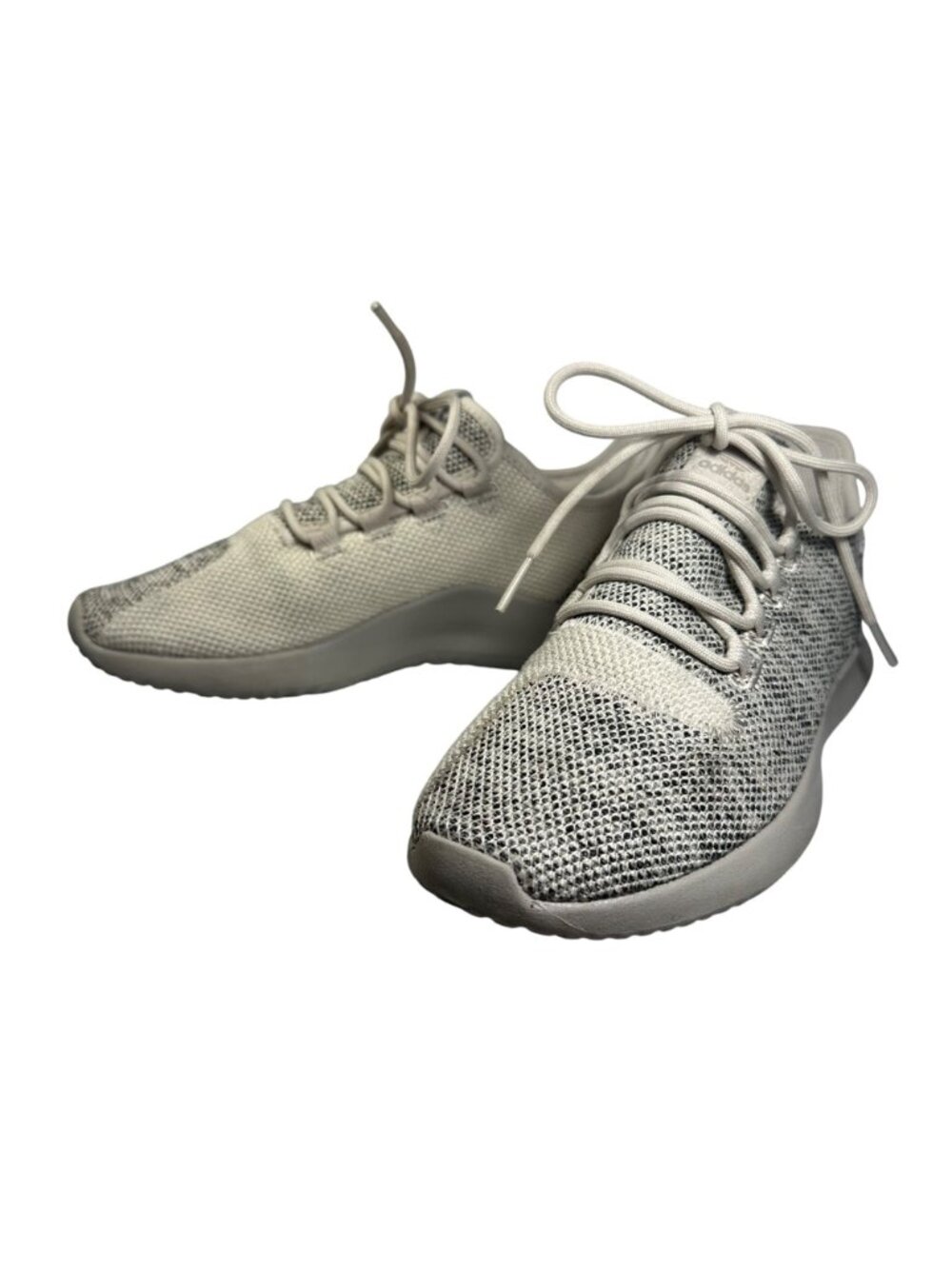 Adidas Tubular Beige/Gray Knit Running Shoes Size Mens 4.5 Ladies 6.5 Athletic - Picture 4 of 15